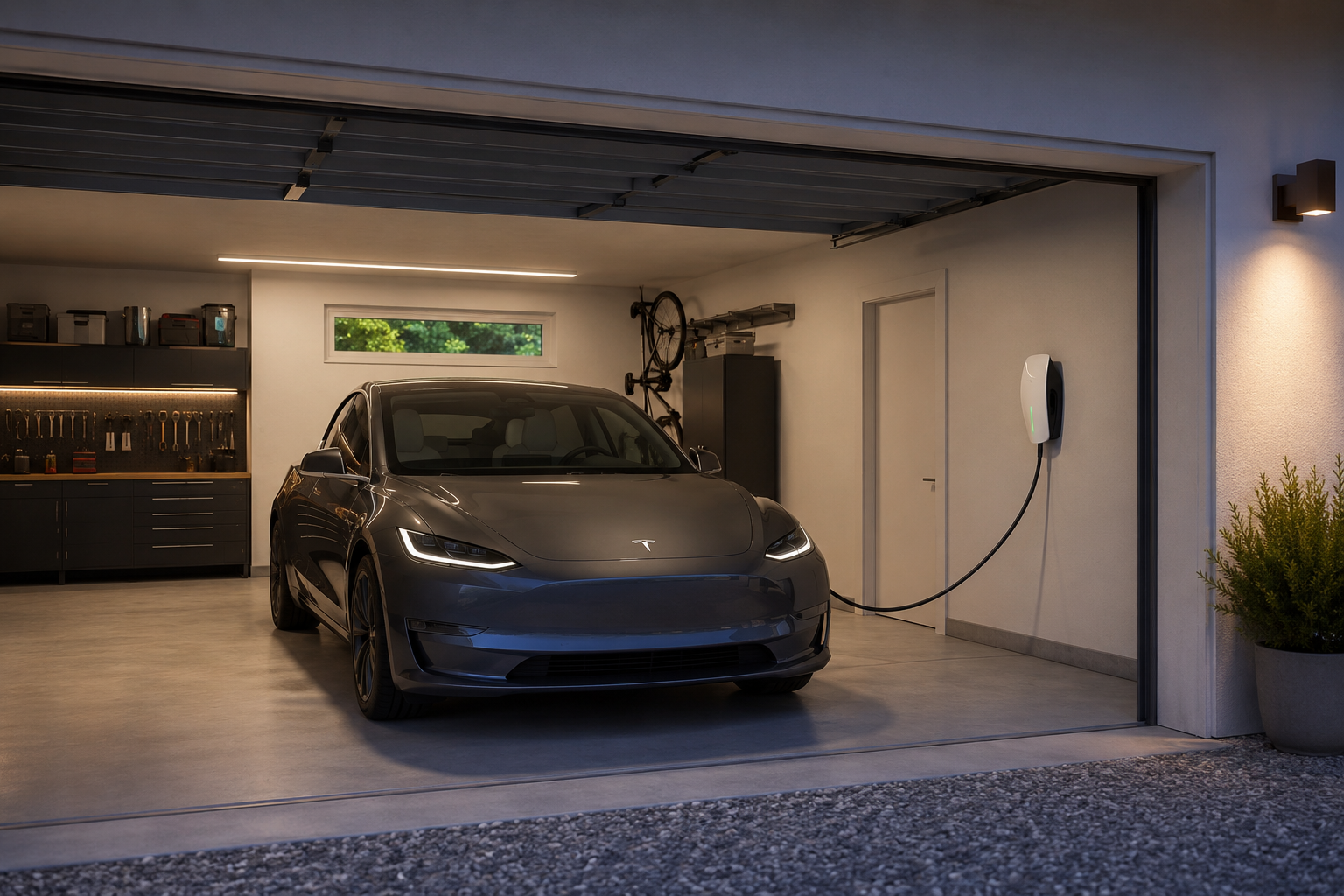 voiture électrique et recharge à domicile